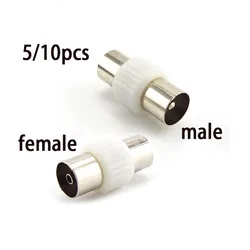 Male to Male Female to Female TV Plug jack for Antennas TV RF Coaxial Plugs Adapter Connector Coax Converter