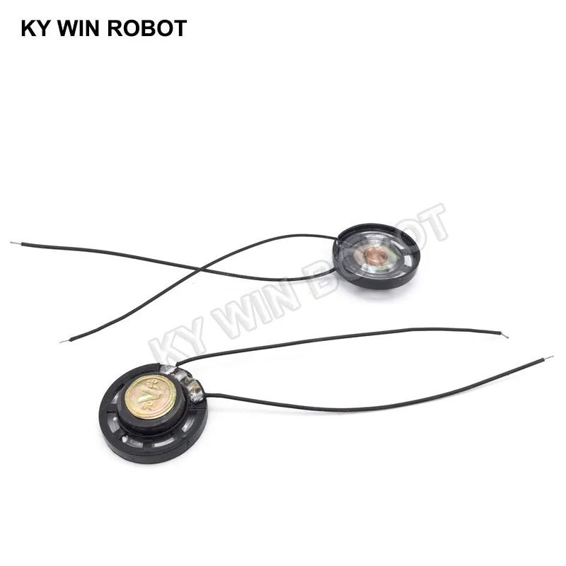 2pcs/lot New Ultra-thin Toy-car horn 8 ohms 0.25 watt 0.25W 8R speaker Diameter 27MM 2.7CM With Wire