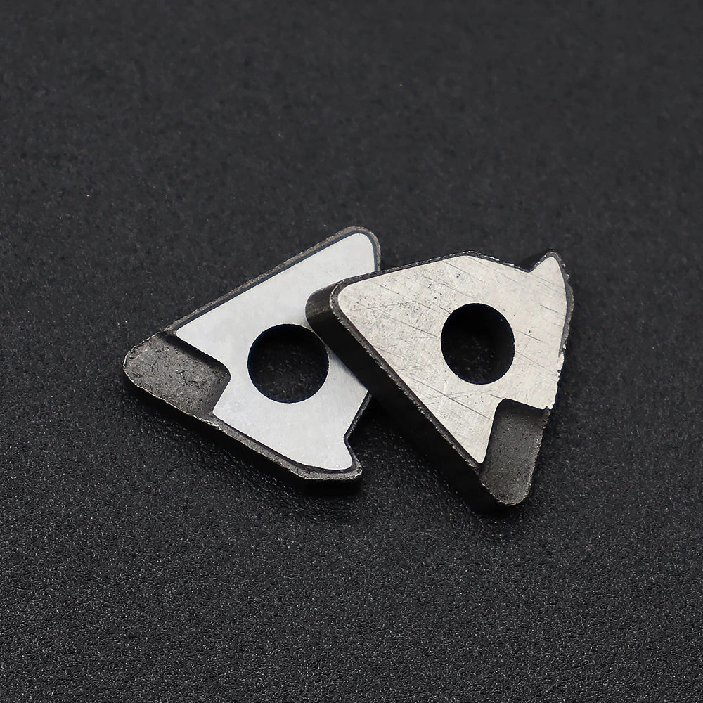 10PCS STM16R ด้ายมีด Pad Mesin Bubut CNC อุปกรณ์เสริมคาร์ไบด์ Shim สำหรับด้ายเครื่องมือกลึง