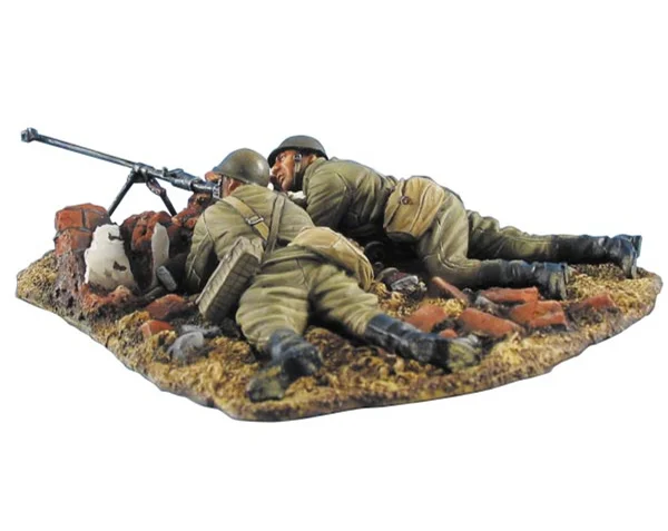 1/35 Resin Figure model Building kits modeling  Soviet anti-tank team 2 man with landscape base Unassembled and unpaint toys