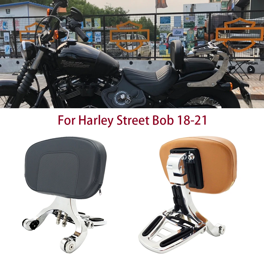 Motorcycle Multi-Purpose Driver Passenger Backrest For Harley Softail Street Bob FXBBS FXBB 2018-2021