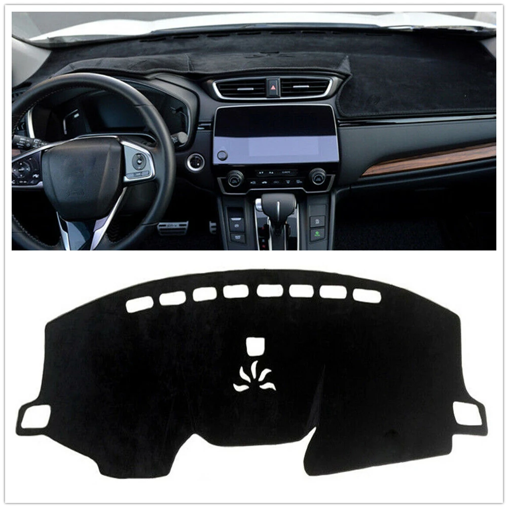 

Front Dashboard Cover Carpet For Honda CR-V 2017 2018 Non-Slip Black Car Dash Board Heat Proof Mat Sun Shield Pad Shade Strip