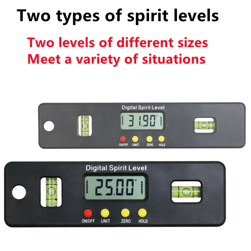 Niveau Inclinometer Magnetische Elektronische Digitale Display Niveau Regel LED Display Horizontale Inclinometer Hoek Heerser voor Thuis Renovatie: