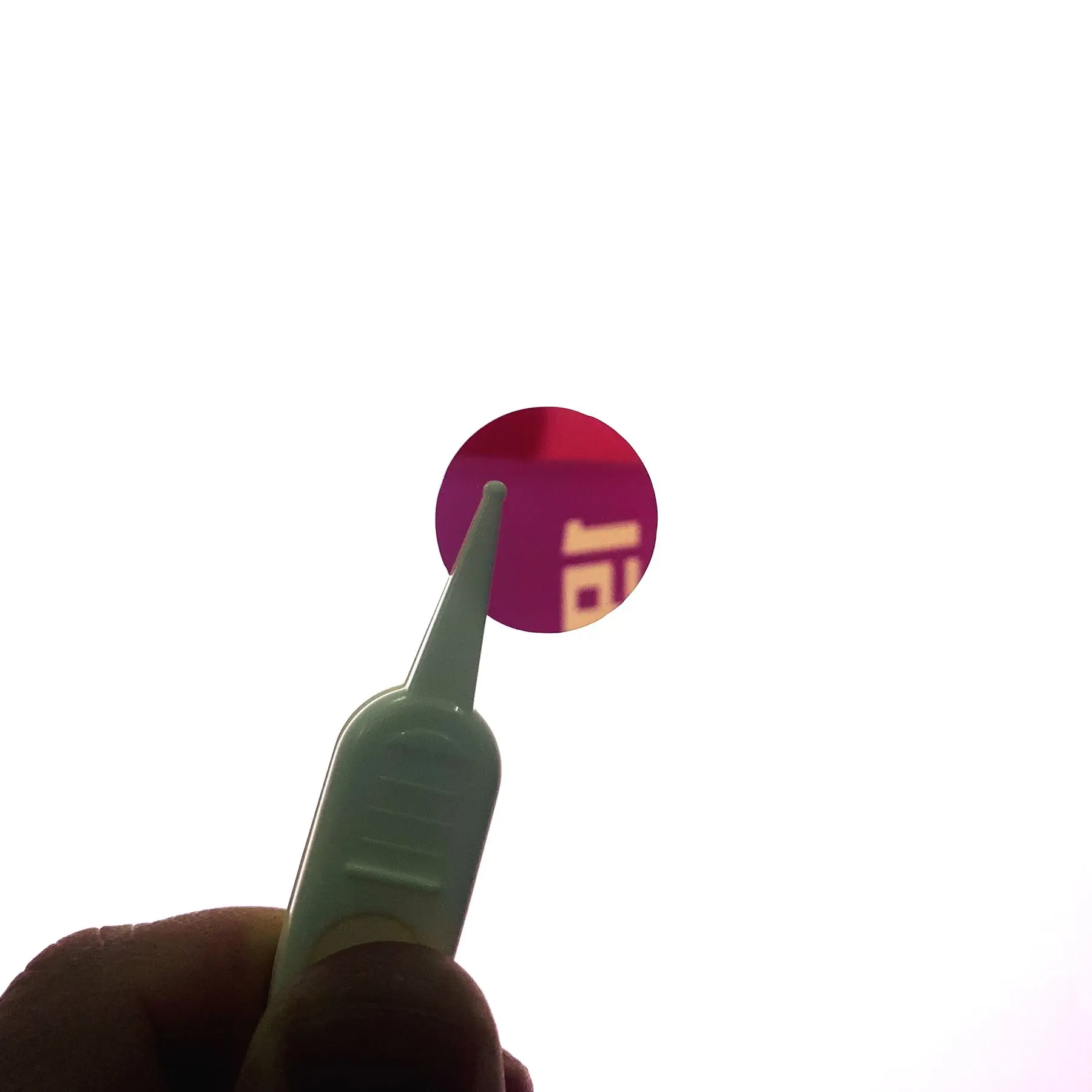 custom size round piece 660nm ir narrow band pass filter glass bandwidth 40nm OD4
