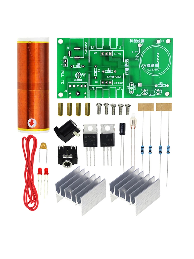 1 Set Mini-Spulen-Kit 15W Mini-Musikspule Plasma-Lautsprecher Tesla Drahtlose Übertragung DC 15-24V DIY-Kits
