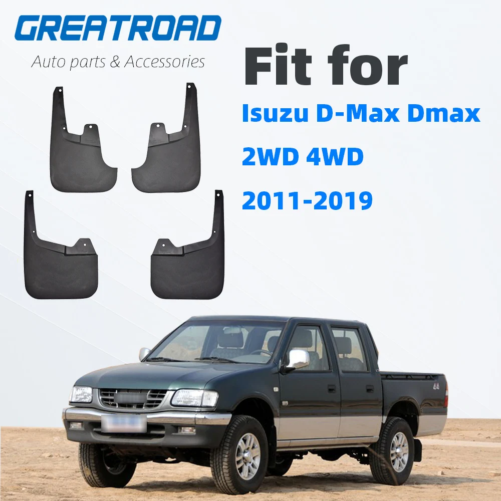 Mudflaps For Isuzu D-Max Dmax 2WD 4WD 2011-2019 Holden Colorado 7 V-Cross 4x4 Mud Flaps Splash Guards Mudguards Front Rear