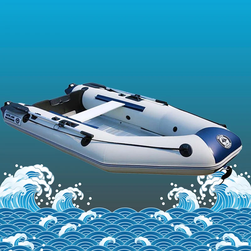 

Solarmarine Factory Direct Inflatable Rowing Boats 4 Person Aluminum Floor CE Approved PVC Speed Boat Rescue Fishing Kayak