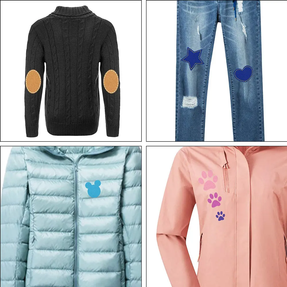 5 teile/los Stoff Aufbügeln Patches Nähen Auf Patches 12,5x9,5 cm Stärksten Kleber Für Reparatur Kleidung Shirts jeans DIY Dekor – Detail 7