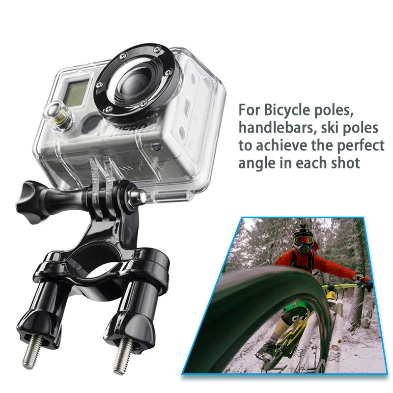 Motorcycle Bike Moto Handlebar Seatpost Pole Mount for Gopro Hero 10 9 8 7 6 + For Yi 4K Action Camera  accessories