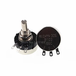 Potenciômetro de RV24YN20S, B201, B501, B102, B202, B502, B103, B203, B503, B104, B204, B254, B504, B105, 500 ohms, 10K, 20K, 50K, 200K ohm, 2 PCes pelo lote