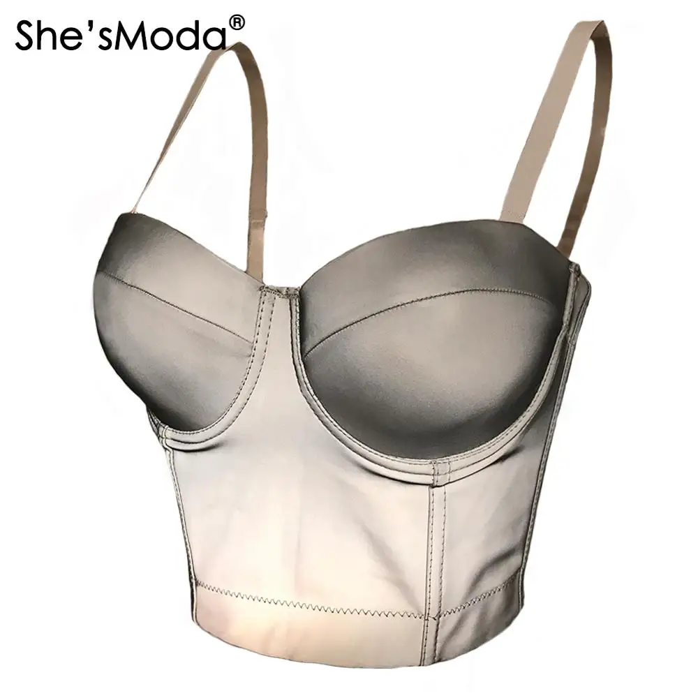 

She'sModa Fluorescence Bralet Women's Bustier Bra Night Club Party Cropped Top Vest Plus Size