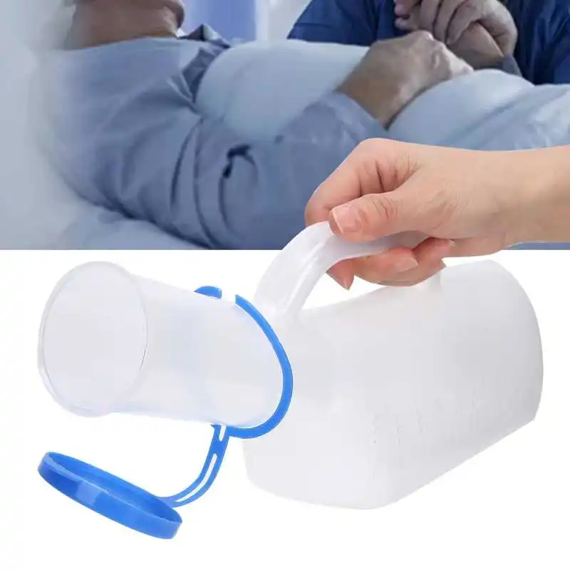 1000ml Men Plastic Urinal Male Elderly Bedridden Patient Urine Pee Bottle for Elderly Disabled Incontinence Bottles Health Care