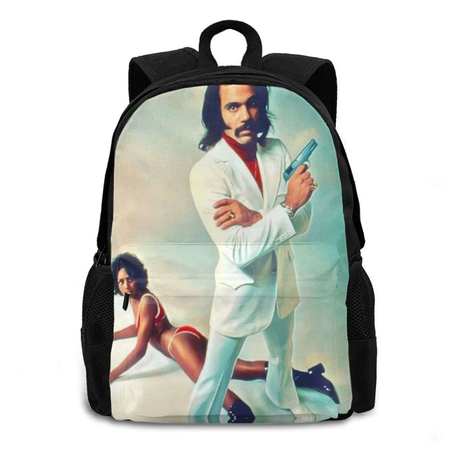 Super Fly Pattern Design Laptop Travel School Bags Super Fly 70S Movies Funk Gangster Retro Vintage