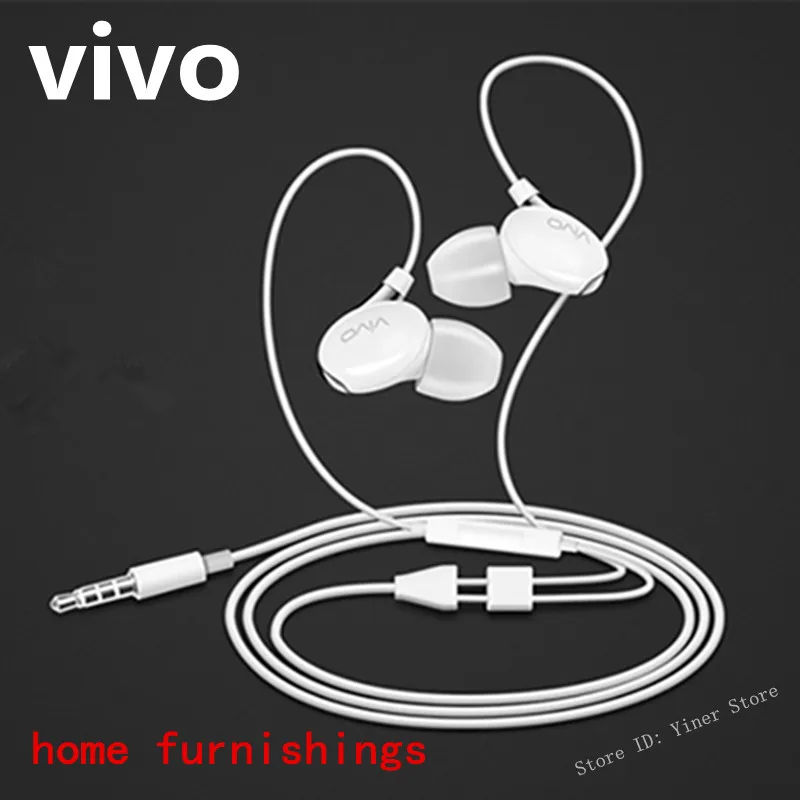 vivo XE800 headsets wired in-ear White earphones with a microphone are comfortable to wear with the new product original