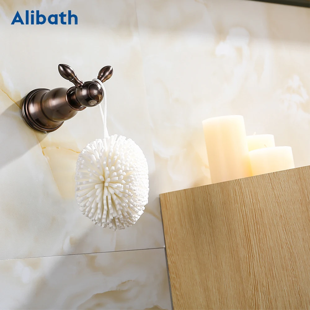 Robe Hook Brown Brass Wall Clothes Rack Cloth Hook Wall Hook Robe Hook For Bathroom Accessory Hanger Copper Material .