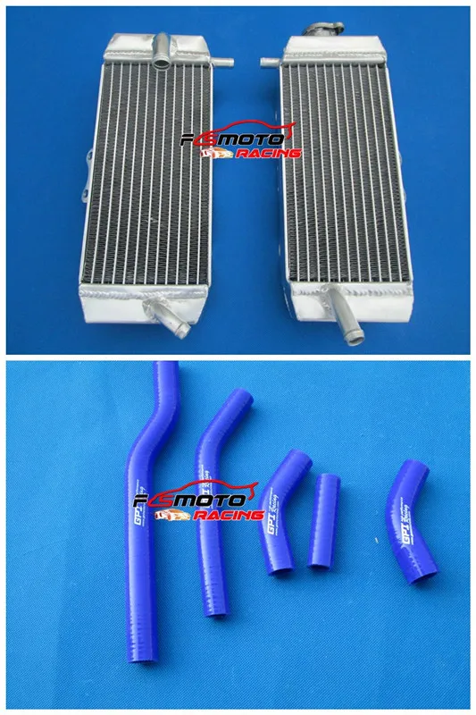 For YAMAHA YZF250 YZ250F 2006 06 / WR250F WRF250 2007 2008 2009 07 08 09 Aluminium Radiator + Silicone Hose