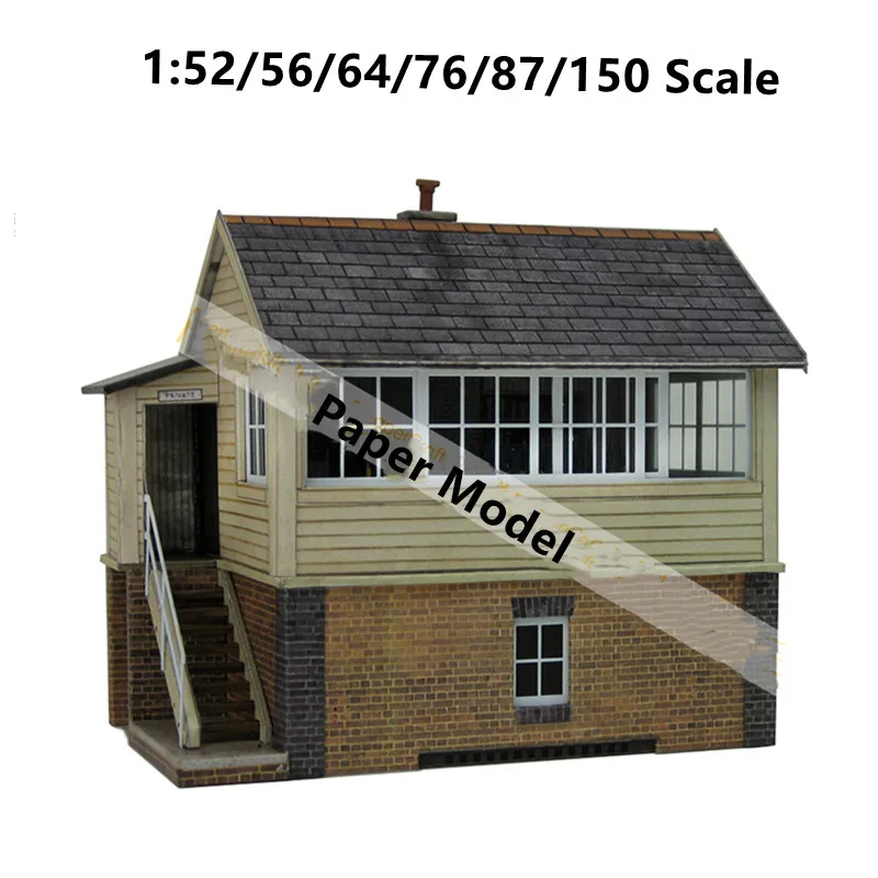 

1/52/56/64/76/87/150 DIY Paper Model Handmade Paperboard Building Model Train Sand Table Model