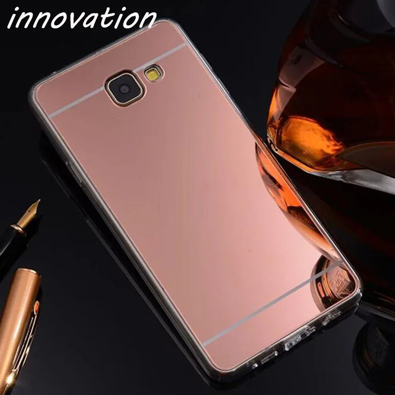 Luxury Mirror Soft TPU Back Cover For Samsung Galaxy J2Prime J3 J5 Pro J6 J6+ J7 J8 A5 2017 A520F Ring Holder Bracket Phone Case