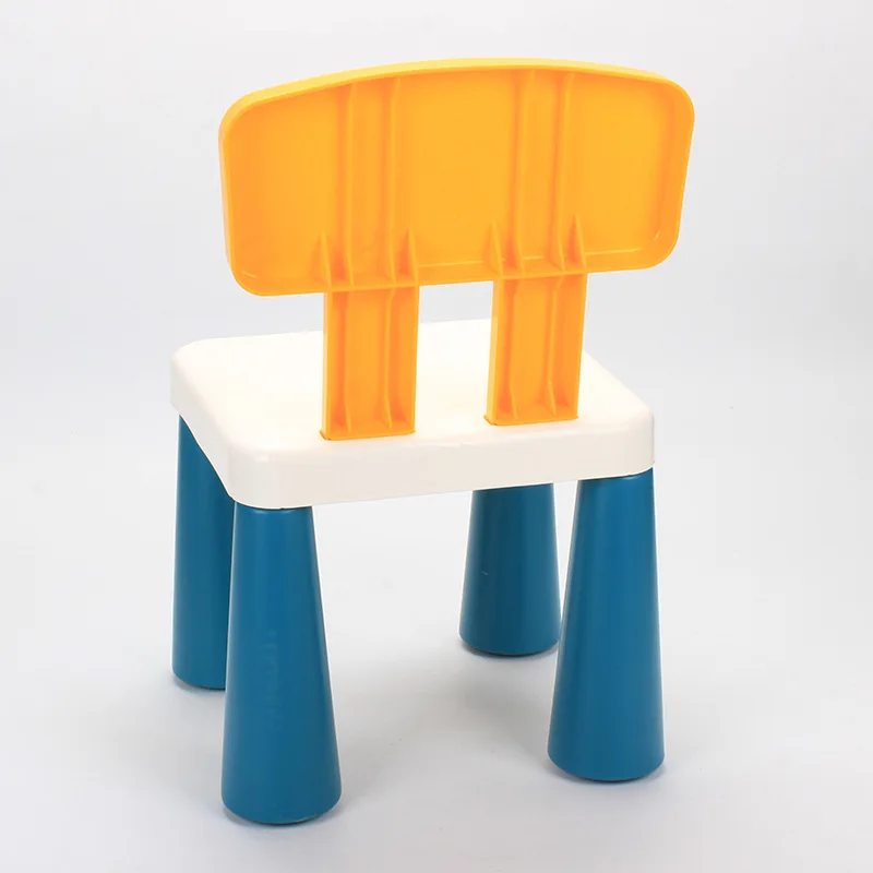 Children\'s stools kindergarten backrest chairs baby dining chairs plastic  home cartoon small stools non-slip easy assemble