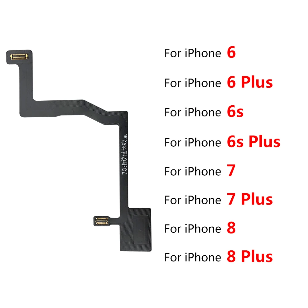 Cabo flex conector para iphone 6 6s 7 8 plus, botão home touch id e retorno de impressão digital