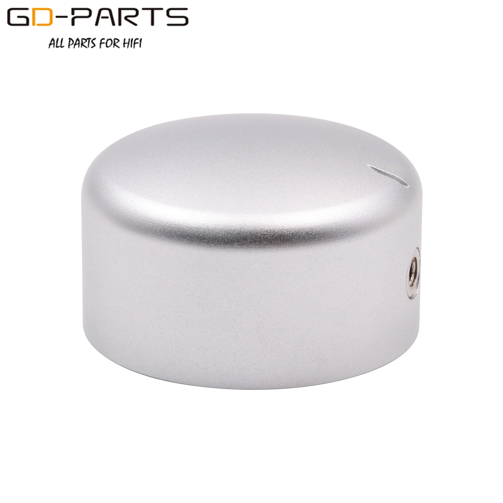 

GD-PARTS 44x25mm Silver Machined Solid Aluminum Knob For AMP Speaker Vinyle Turntable Recorder Potentiometer Volume Control 1PC