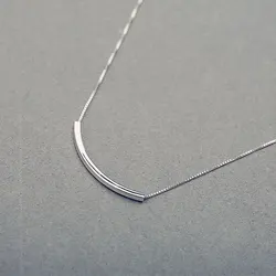 925 Sterling Silver bend Necklaces & Pendants For Women Fashion Lady Festival Gift Sterling-silver-jewelry choker