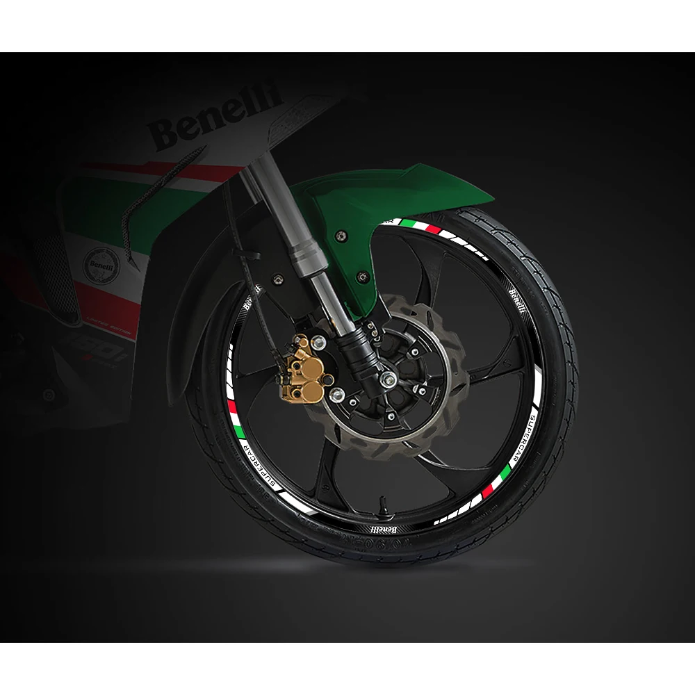ベネリ 502c 752s レオンチーノ 500 250 レオンチーノX TRK 521 502 オートバイホイールステッカー反射リムデカールモトクロスハブストライプ