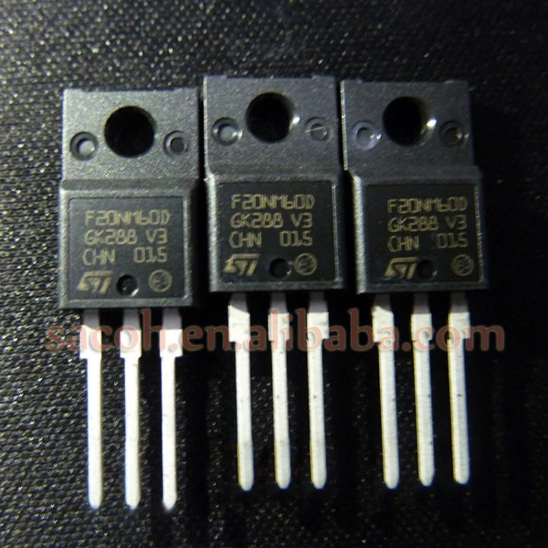 

10Pcs STF20NM60D F20NM60D or STF20NM50D F20NM50D TO-220F 20A 600V MOSFET with FAST DIODE