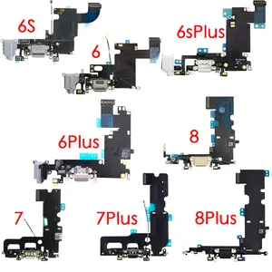 Bilashmart Charging Port USB Dock Flex Cable With Microphone And Signal Antenna Replacement iPhone 6 6Plus 6s 6sPlus 7 7Plus 8 Plus