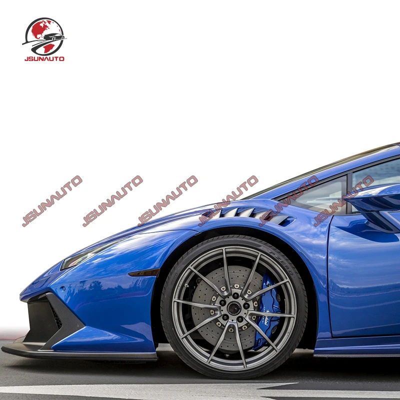 High Quality Carbon Fiber FRP Side Fender Vent For Lambor Huracan LP580 LP610 EVO V Style Body Kit Car Modification