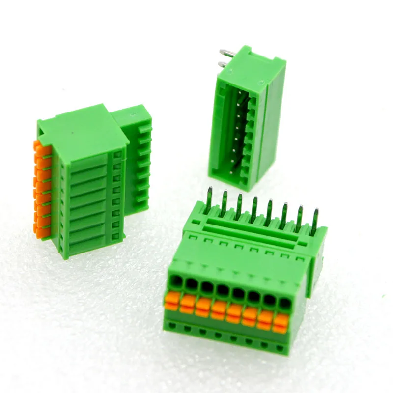 

10 Set New Spring Terminal Connector KF2EDGKD-2.5mm Spacing Plug-in Terminal Environmental Protection Material Wholesale