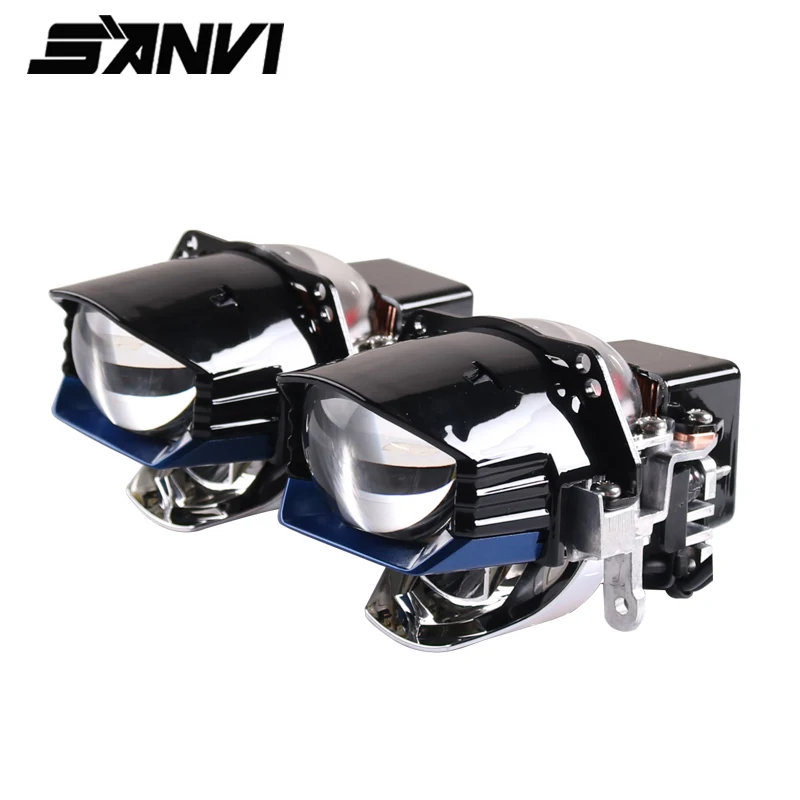 Sanvi Newes 2.5 inches Bi LED Laser Projector lens Headlight 12V 5500k 100W Auto LED Projector Headlight Car Headlight Retrofit