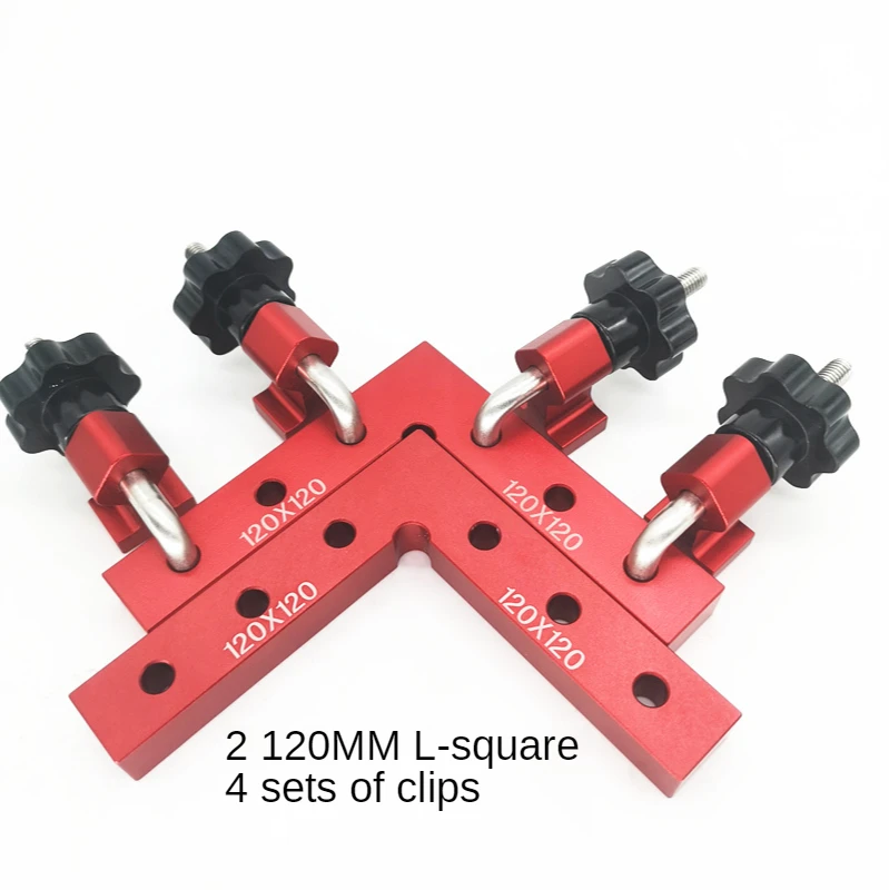 Positioning Panel Clip 90 Degree Positioning Squares Woodworking Adjustable Corner Clamping Ruler L-Shaped Auxiliary Fixture