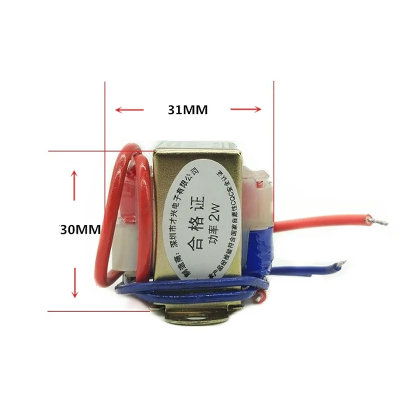 EI35 Power Transformer AC 6V 9V 12V 15V 18V 24V 30V 36V Output Voltage 2W Copper Core Input 220V Single/Dual Voltage Copper