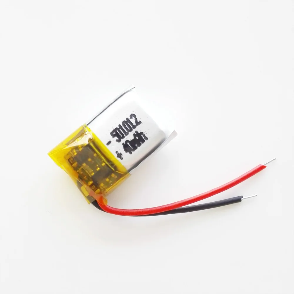 2 sztuk 3.7v 40mAh litowo-polimerowa LiPo akumulator 501012 dla Mp3 słuchawki zestaw słuchawkowy bluetooth rejestrator