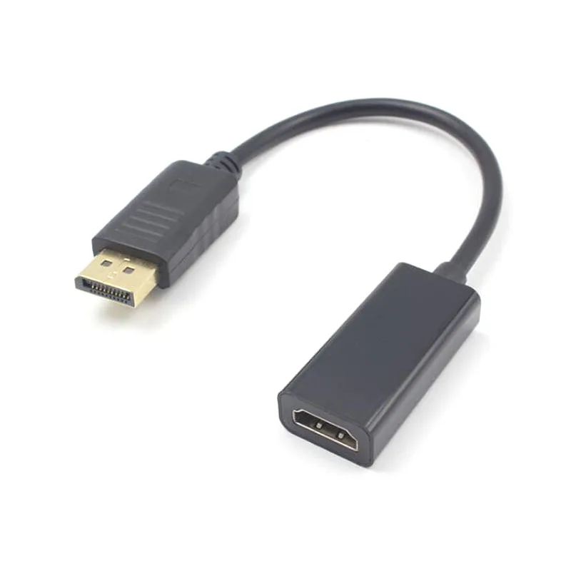 Высококачественный переходник с DP на HDMI-совместимый штекер на гнездо кабель HD 1080P конвертер адаптер кабель для ПК дисплея проектора ноутбука