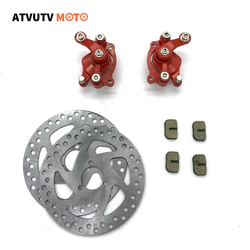 Front Rear Disc Brake Caliper Pads Brake disc 140mm For 47cc 49cc Chinese Mini Moto Kids ATV Quad Dirt Pocket Bike