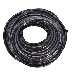 1Pc 17M Flexible Spirale Kabel Organizer Lagerung Rohr Kabel Protector Management Kabel Wickler Schreibtisch Ordentlich Kabel Zubehör 6mm Dia