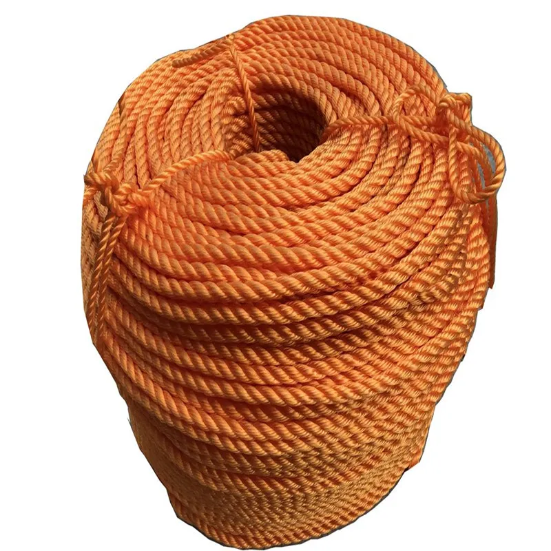 Corda in Nylon spesso arancione, corda per impacchettare camion, corda marina, avvertimento, secchio in polietilene, impermeabile, diametro 14mm