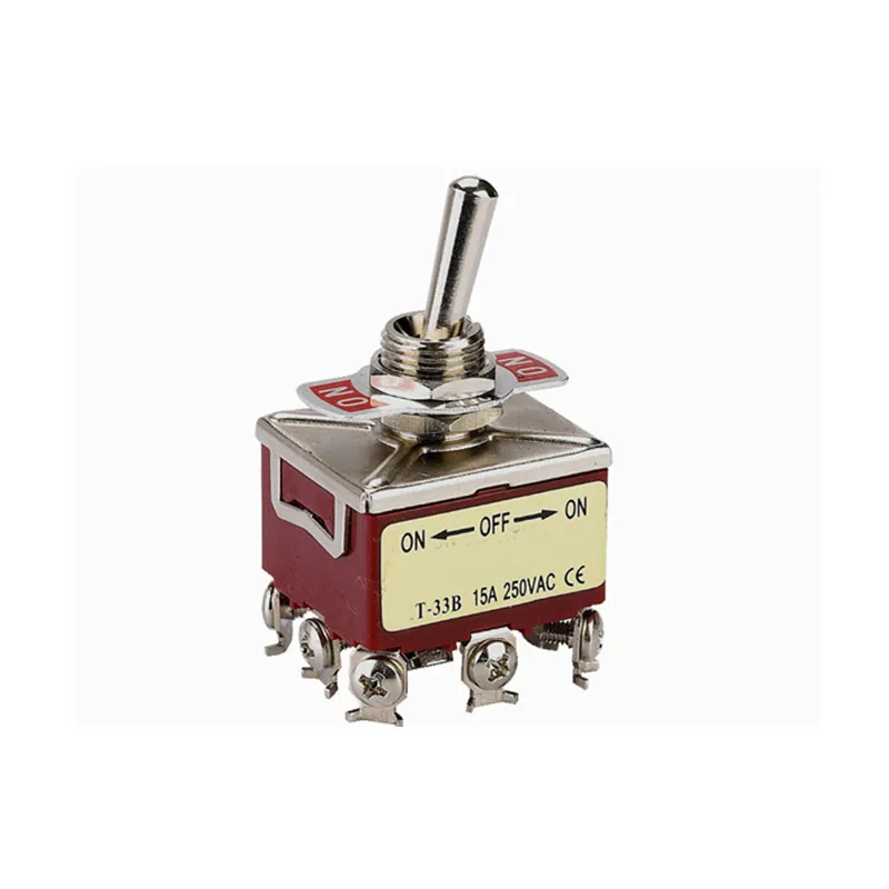 SYT-33B Gold Contact Reset Double Pole Toggle Switch ON-Off-ON Position Industrial Electrical Component