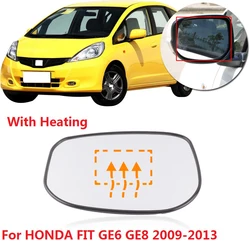 CAPQX Heating For FIT GE6 GE8 2009 2010 2011 2012 2013 2014 JAZZ FIT HYBIRD 13 Side Rearview Mirror lens Rear View Mirror Glass