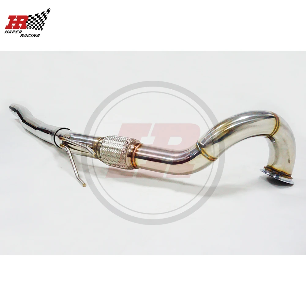 HP RACING 3,0 ''SS304 bajante sin gato de alta calidad para MQB MK7 MK7.5 G olf R A3 Quatt ro S3 8V 8S TT TTS 2,0 TFSI 2014+