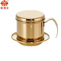 Vietnamese Moka Pot Filter Holder 350ml Espresso Coffee Maker Pots Portable Stainless Steel Drip Filter Coffee Accessories