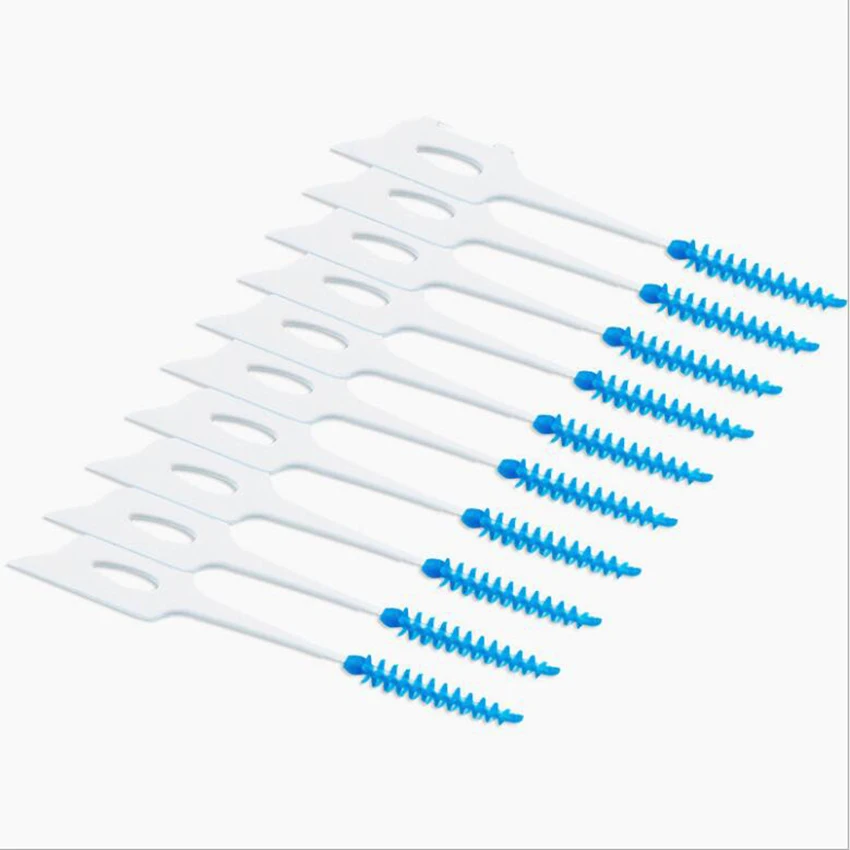 20 pçs/set Massagem Massagem Palito Interdental escova palito Fio Dental Macia Silicone Escova para Oral limpeza dos dentes