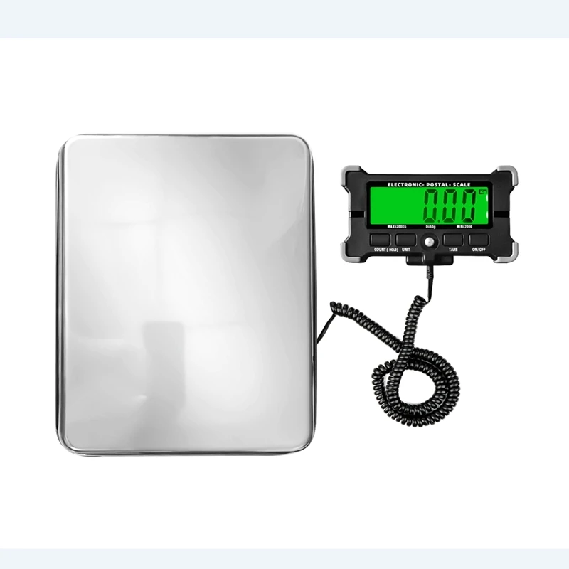 Portable 200KG Electronic Parcel Scale Stainless Steel Large Platform Digital LCD Weighing Balance For Postal Warehouse Express