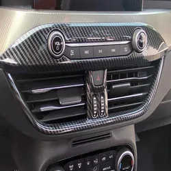 For Ford Focus 2019 2020 MK4 Carbon Fiber Front Interior Accessories Car Air Vent Outlet Cover Trim Car A/C Wind Outlet Stickers