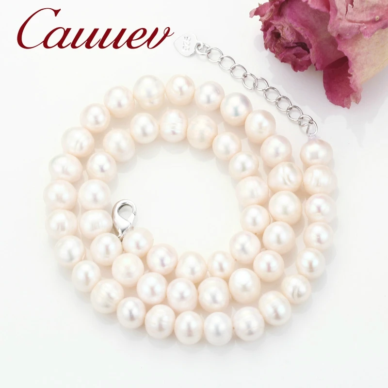 Natural Freshwater Pearl Choker Necklace Baroque pearl Jewelry for Women wedding 925 Silver Clasp Wholesale 2020 trend