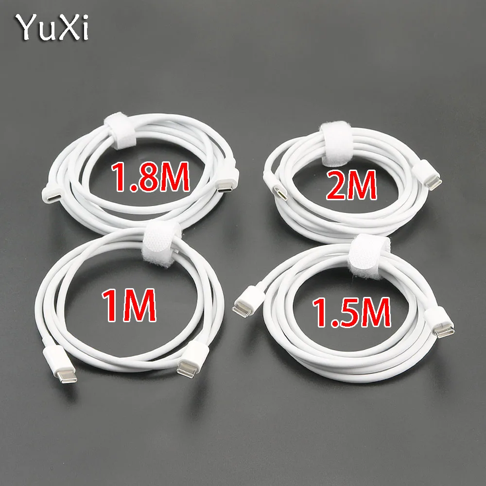 

YuXi 1M/1.5M/1.8M/2M USB C to USB C Type C Cable Male to male 5A PD Fast Charging Data Cable for MacBook Pro for Samsung/Google