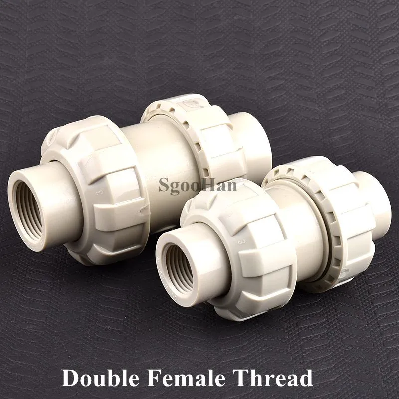 

PPH 1/2~2 Inch Double Female Thread Check Valve Double-union Check Valve Aquarium Fish Tank Water Pipe Connector Fittings