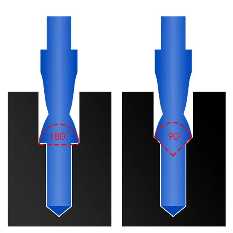 Versery HSS 6542 M3-M12 90/180 degree Two Stage Drill Bit Twist Step Chamfer Conutersunk Hole saw For Iron Copper aluminum